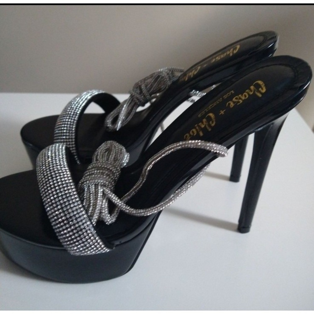 Chase + Chloe Rhinestone Platform - Picture 3 of 6